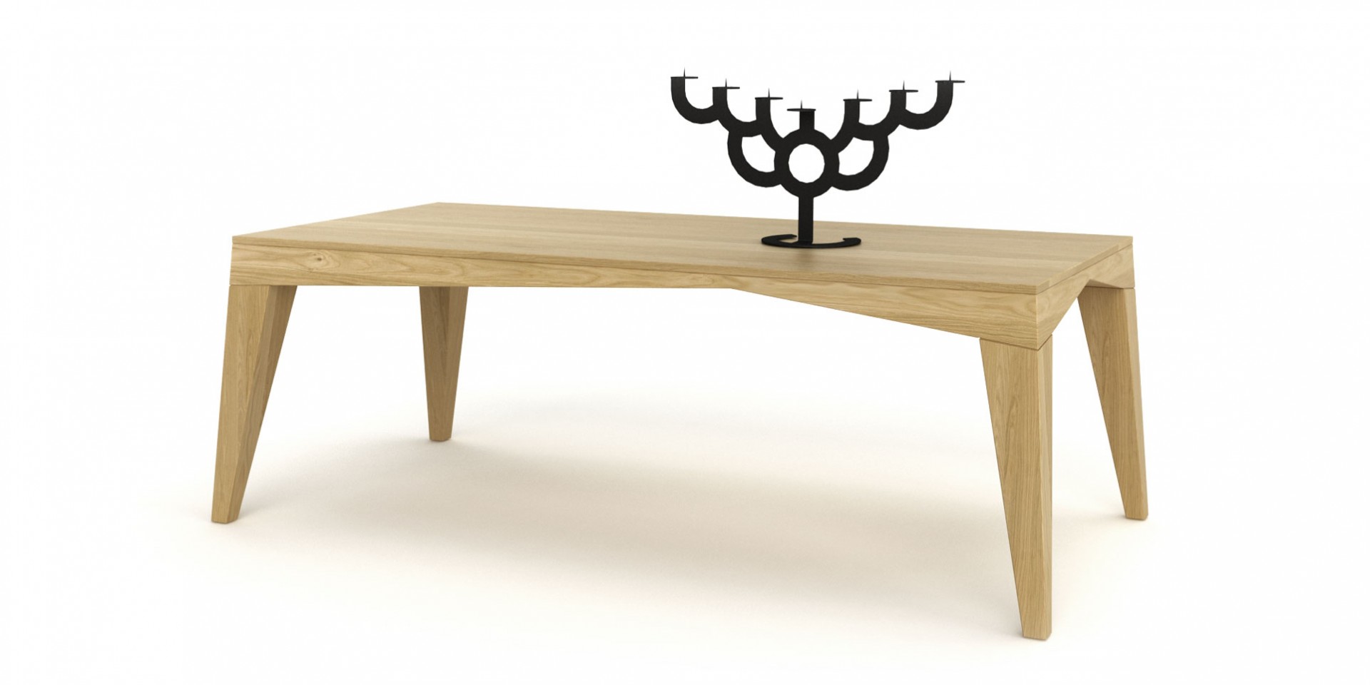 Jedálenský stôl ROCK, masívny dub, jedálenský stôl z masívneho dreva, masívny dubový stôl, masívny drevený stôl cubica, moderný dubový stôl